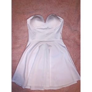 White Strapless Dress